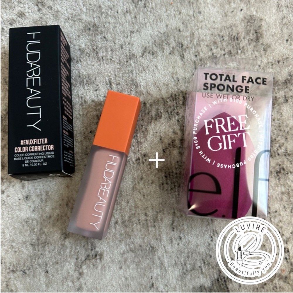 HUDA BEAUTY FauxFilter Color Corrector - Cherry Blossom + Gift